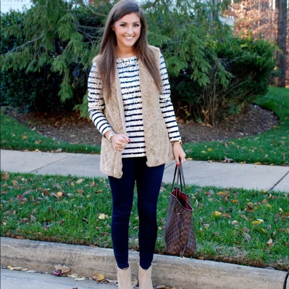 Say What large faux fur Fall/winter vest - Picture 2 of 5